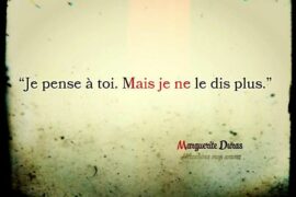 A TOI QUI VEUX SAVOIR, JE DIS …..