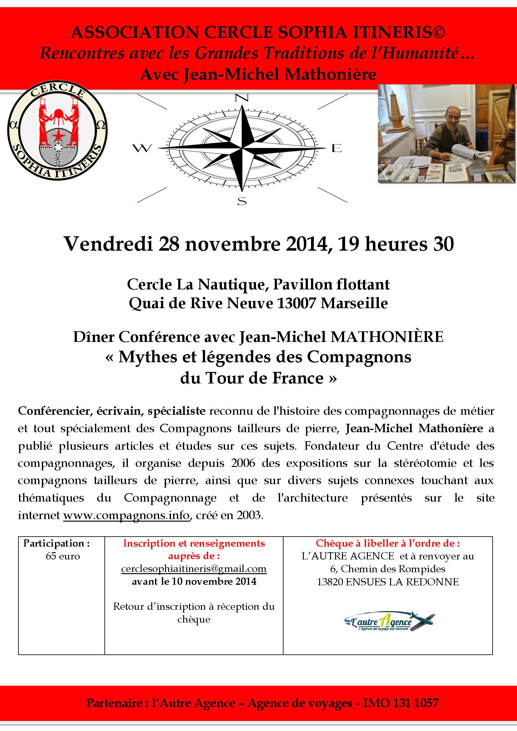 Cercle Sophia Itineris Diner debat JMM la Nautique vendredi 28 novembre 2014 La Nautique (1)