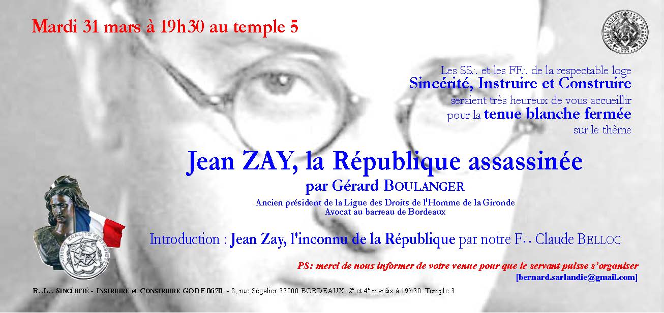 Jean Zay -Invitation