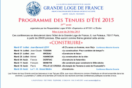 Conférence GLDF : « Construire » avec Philippe Charuel