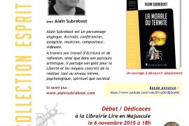 Rencontre/Dédicaces avec Alain Subrebost à Sarlat