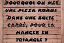 La pizza : Rond – Carré – Triangle !