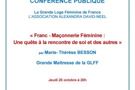 Rodez – Franc – Maçonnerie Féminine : Une quête à la rencontre de soi et des autres