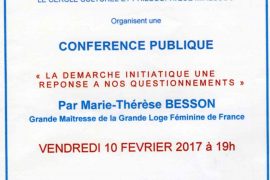 CONFÉRENCE GLFF : LA DEMARCHE INITIATIQUE À PAU