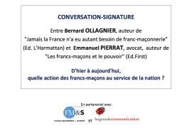 FM&S / LESGENDSDECOMMUNICATION : ACTION DES FRANCS-MAÇONS AU SERVICE DE LA NATION