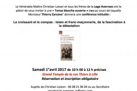 TBO LILLE : LE CROISSANT ET LE COMPAS AVEC THIERRY ZARCONE