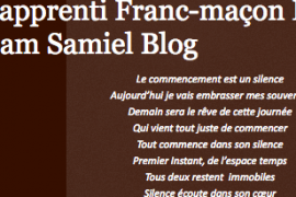 L’APPRENTI FRANC-MAÇON – POESIE/SLAM PAR SAMIEL