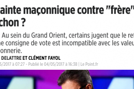 UNE PLAINTE « MAÇONNIQUE » CONTRE JEAN-LUC MÉLENCHON