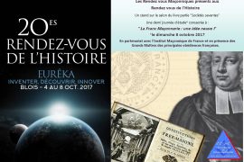 LA FRANC-MACONNERIE AU RENDEZ-VOUS DE L’HISTOIRE A BLOIS – PROGRAMME