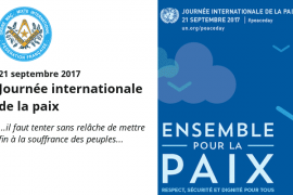 DROIT HUMAIN – JOURNÉE INTERNATIONALE DE LA PAIX