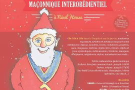 MARCHÉ DE NOËL MAÇONNIQUE INTEROBÉDENTIEL À NIVELLES (Belgique)