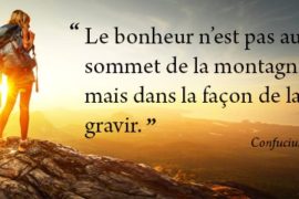 LE BONHEUR EST DANS LA TRAJECTOIRE