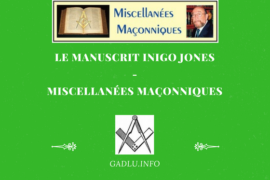 LE MANUSCRIT INIGO JONES – MISCELLANÉES MAÇONNIQUES