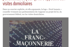 MIGRANTS EN BELGIQUE – UNE LOGE MAÇONNIQUE CONTRE LE PROJET DE LOI