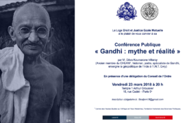 CONFÉRENCE – GANDHI : MYTHE ET RÉALITÉ