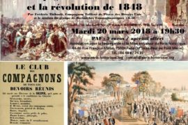 CONFÉRENCE – LES COMPAGNONS DU TOUR DE FRANCE ET LA RÉVOLUTION DE 1848