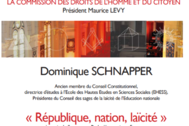 « RÉPUBLIQUE, NATION, LAÏCITÉ » – CONFÉRENCE GLDF