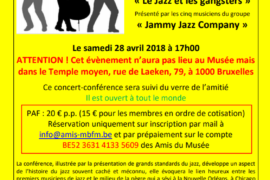 LE JAZZ ET LES GANGSTERS – LES AMIS DU MUSÉE BELGE DE LA FRANC-MAÇONNERIE