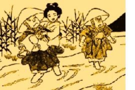 LES DEUX MOINES ET LA BELLE JEUNE FEMME