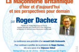 CONFÉRENCE DE ROGER DACHEZ SUR LA MAÇONNERIE BRITANNIQUE