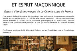 LONDRES – CONFERENCE DE LA LOGE THE WHITE SWAN AVEC ALAIN-NOEL DUBART