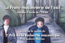 « PRIX LUDOVIC MARCOS » – LA FRANC-MAÇONNERIE DE L’EXIL