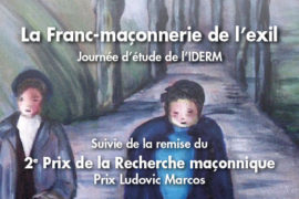 « PRIX LUDOVIC MARCOS » – LA FRANC-MAÇONNERIE DE L’EXIL