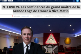 LES CONFIDENCES DU GRAND MAÎTRE DE LA GLDF DANS NICE-MATIN