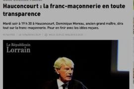 ENTRETIEN AVEC DOMINIQUE MOREAU, ANCIEN GRAND MAÎTRE DE LA GL-AMF