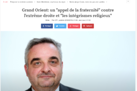 L’EXPRESS – GODF – APPEL DE LA FRATERNITE CONTRE LES EXTRÉMISMES