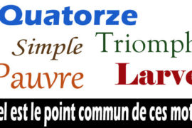 ENIGME : LE POINT COMMUN ?