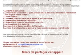 LA PROMOTION DE L’IDÉAL MAÇONNIQUE ?