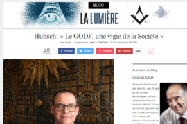 LE GRAND MAITRE DU GODF DANS LE BLOG « LA LUMIERE »