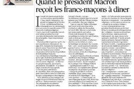 RÉCEPTION DES GRANDS MAÎTRES A L’ÉLYSÉE DANS LE FIGARO
