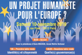 RENCONTRES DU DROIT HUMAIN – UN PROJET HUMANISTE POUR L’EUROPE ?