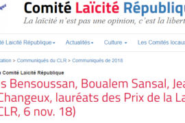 LES LAURÉATS DES PRIX DE LA LAÏCITÉ 2018