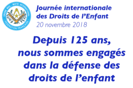 DROIT HUMAIN – JOURNÉE INTERNATIONALE DES DROITS DE L’ENFANT