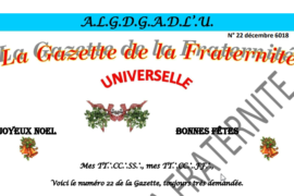 LA GAZETTE UNIVERSELLE DE LA FRATERNITÉ N° 22 – « NOËL »