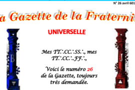 LA GAZETTE UNIVERSELLE DE LA FRATERNITÉ N° 26