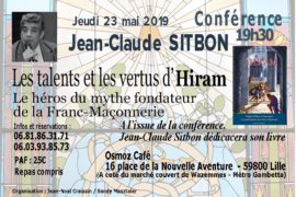 LES TALENTS ET LES VERTUS D’HIRAM