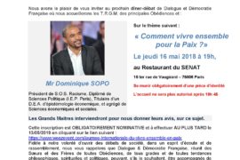 JOURNÉE INTERNATIONALE DU VIVRE ENSEMBLE EN PAIX