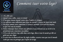 COMMENT TUER VOTRE LOGE ? – SOUS LE BANDEAU