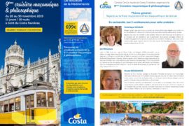 9° CROISIÈRE MAÇONNIQUE ET PHILOSOPHIQUE
