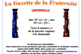 LA GAZETTE UNIVERSELLE DE LA FRATERNITÉ N° 30 – LE PREMIER EDIFICE MORAL
