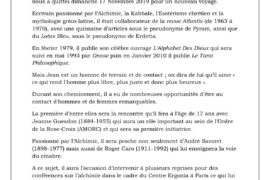 JEAN HAAB, NOUS A QUITTE POUR UN NOUVEAU VOYAGE