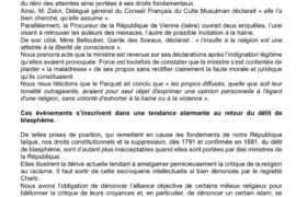 « NON AU RETOUR DU DÉLIT DE BLASPHÈME » – COLLECTIF LAÏQUE NATIONAL