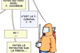 HUMOUR EN IMAGE : QUAND LE COVID19 FRAPPE À LA PORTE DU TEMPLE