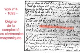 REFLEXION EN IMAGE : ORIGINE DE LA COMPLEXITÉ DES CÉRÉMONIES MAÇONNIQUES