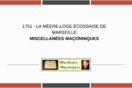LA MÈRE-LOGE ÉCOSSAISE DE MARSEILLE