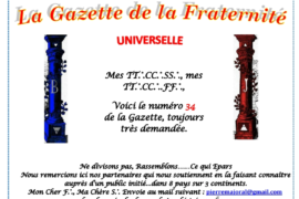 LA GAZETTE UNIVERSELLE DE LA FRATERNITÉ N° 34 – ÉCRIVONS LE JOUR D’APRÈS